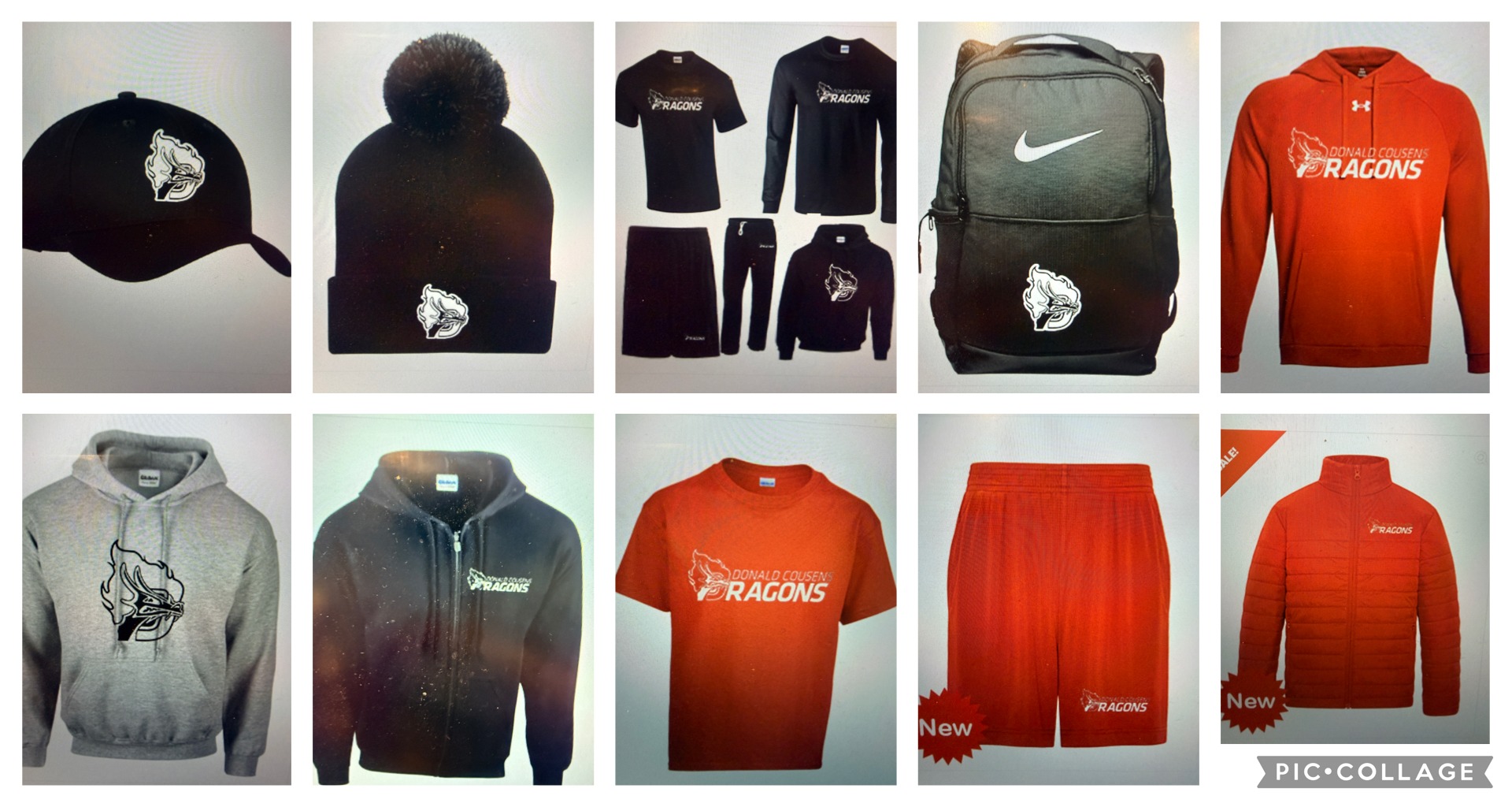 images of available spirit wear for purchase