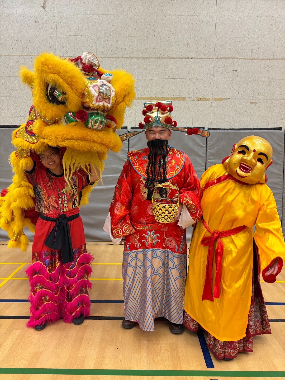 Lion dance performers
