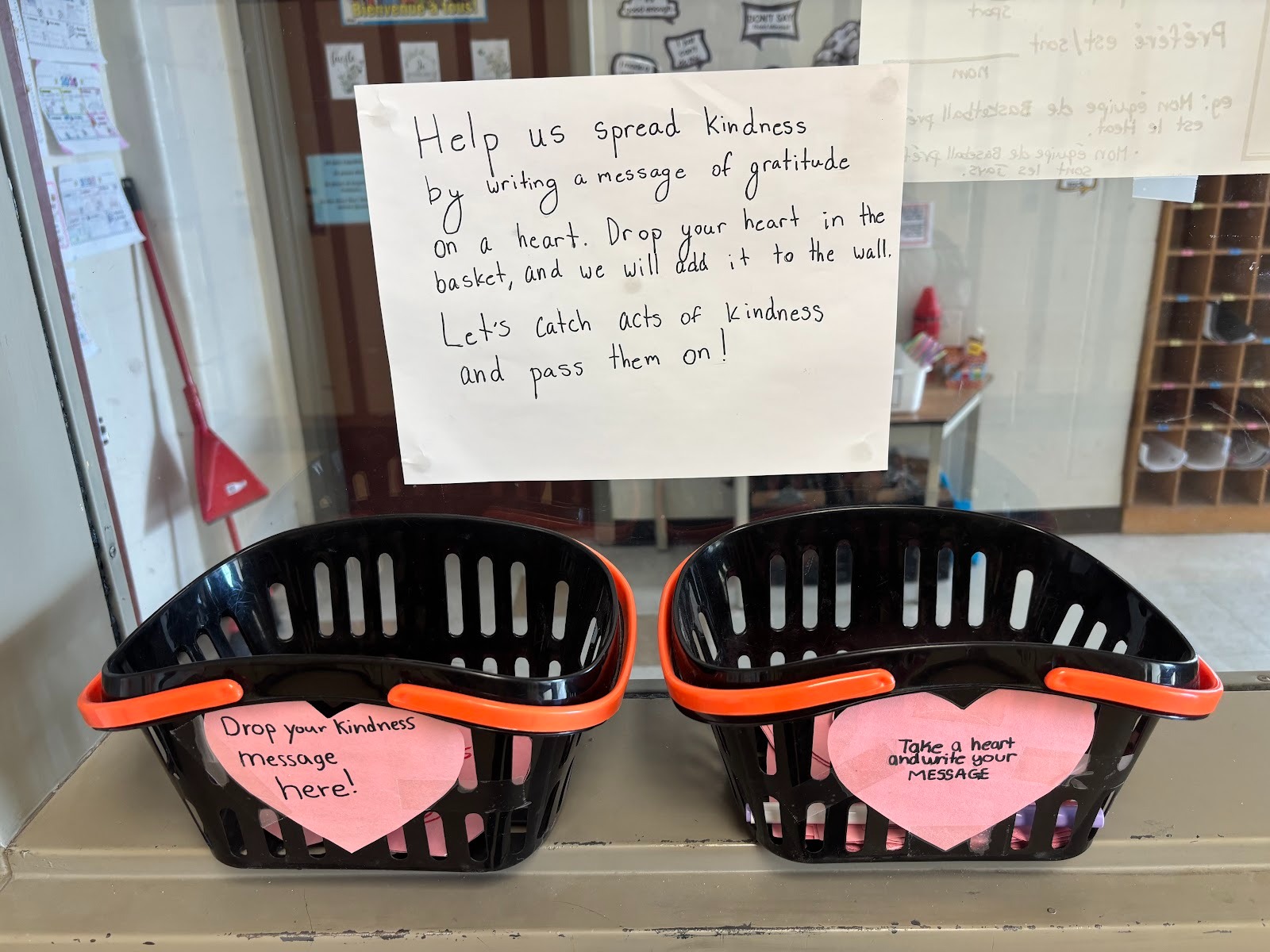 photo of baskets with hearts to write on
