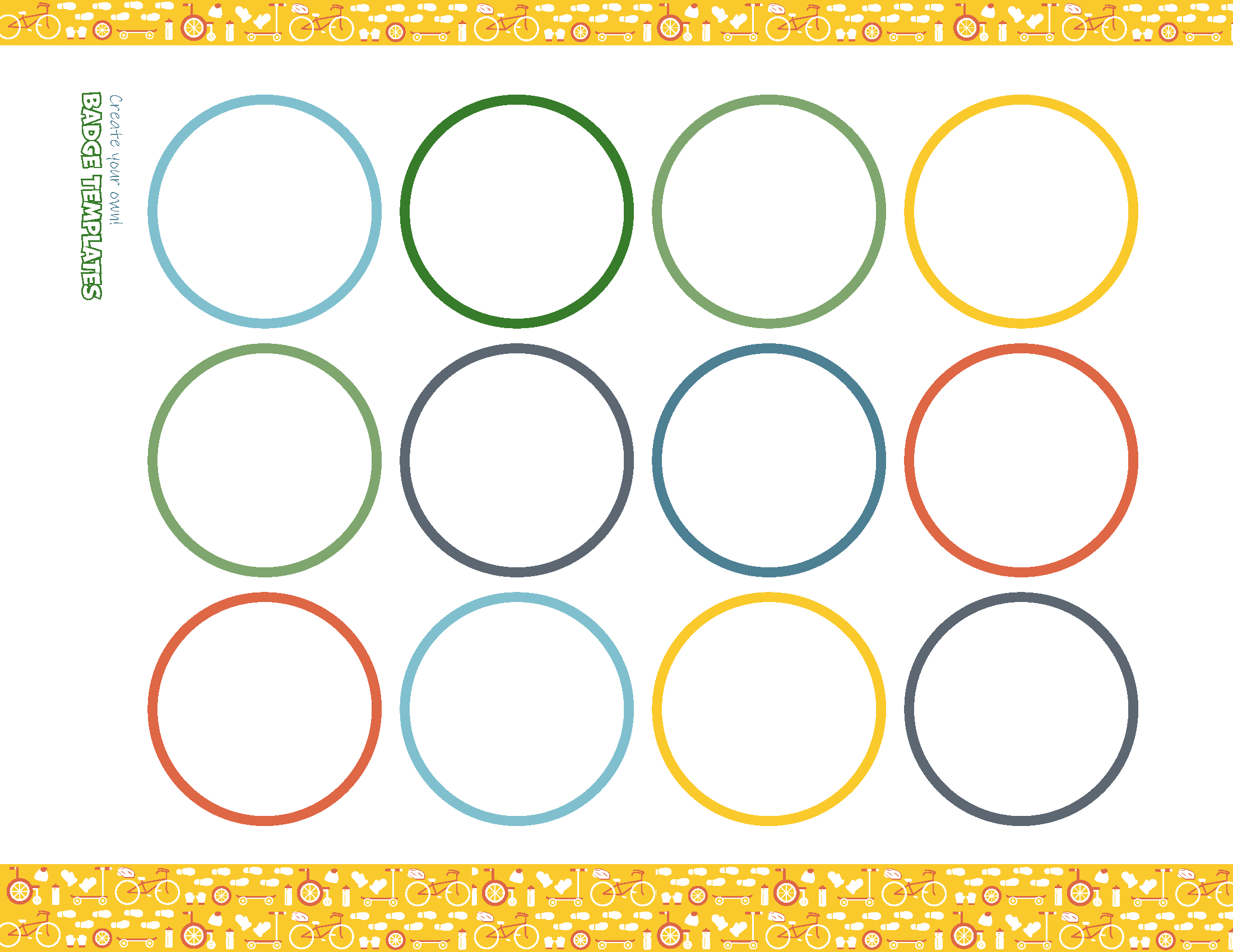 This has blank badges to create your own